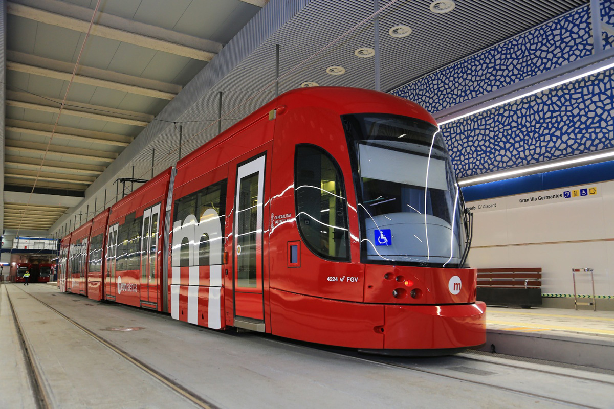 La Generalitat estrenará un nuevo diseño de tranvía coincidiendo con la puesta en servicio de la nueva Línea 10 de Metrovalencia